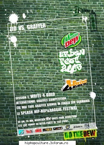 Write 4 Gold in Romania - Vor exista patru categorii de concurs: Concept - Graffitti Events